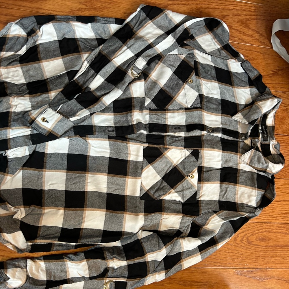 Garage brand, plaid shirt for sale.